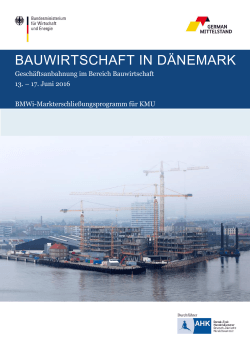 Bauwirtschaft Geschäftsanbahnung DK
