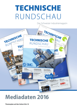 Mediadaten Technische Rundschau 2016
