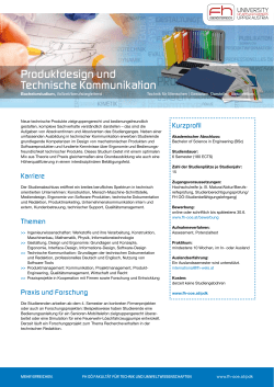 Produktdesign und Technische Kommunikation