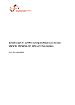 plans für Menschen mit Seltenen Erkrankungen