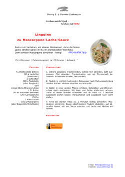 Linguine zu Mascarpone-Lachs-Sauce