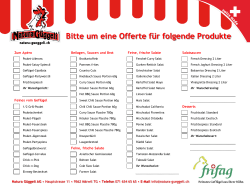 Offertanfrage Fest-Service