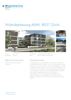 Wohnüberbauung ALMA, 8057 Zürich