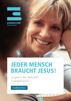 jeder mensch braucht jesus!