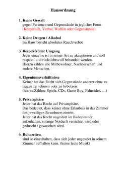 Hausordnung