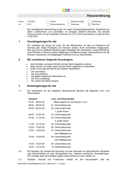 Hausordnung 2015