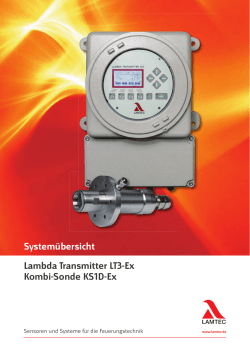 Systemübersicht Lambda Transmitter LT3-Ex Kombi-Sonde KS1D-Ex