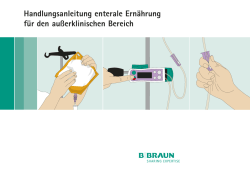 Handlungsanleitung enterale Ern&auml;hrung
