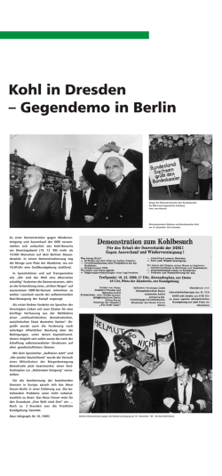 Zu einer Demonstration gegen Wiederver