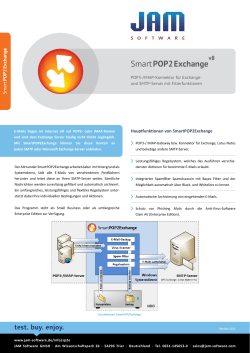 SmartPOP2Exchange - bei JAM Software