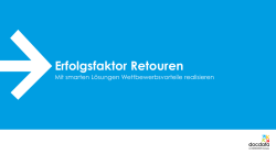 Erfolgsfaktor Retouren