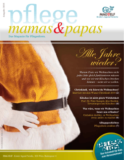 Pflege - Mamas & Papas - Das Magazin für Pflegeeltern