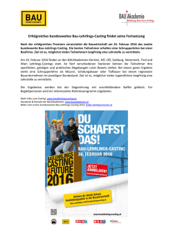 Erfolgreiches bundesweites Bau-Lehrlings
