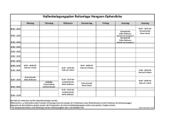 Hallenbelegungsplan November 2015 - Reit