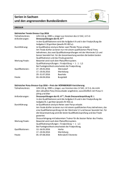 Dressur-Serien - Landesverband Pferdesport Sachsen