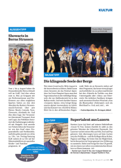 Coopzeitung, 21. Juli 2015