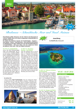 Bodensee – Schwäbische Meer und Insel Mainau