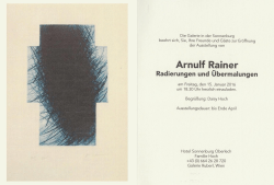 Arnulf Rainer - Galerie Ruberl