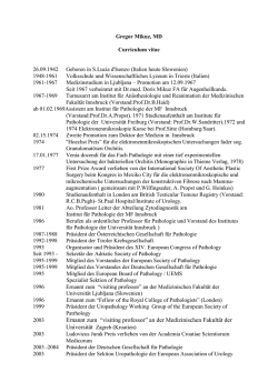 Ernannt zum “visiting professor” an der Medizinischen Fakultät der