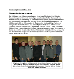 Jahreshauptversammlung 2012: Ehrenmitglieder ernannt