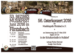 musikfest - Musikkapelle Flintsbach
