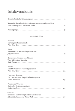 Inhaltsverzeichnis