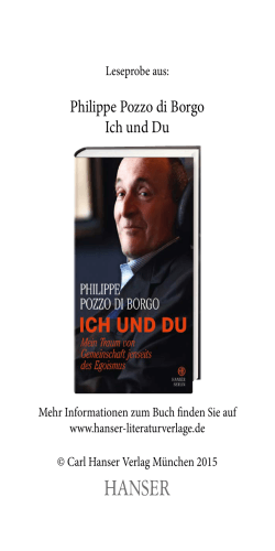 Ich und Du - Carl Hanser Verlag