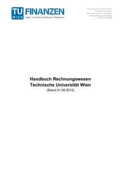 Handbuch Rechnungswesen - Technische Universit&auml;t Wien