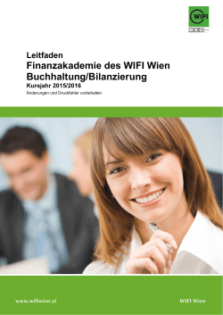 Finanzakademie des WIFI Wien Buchhaltung/Bilanzierung