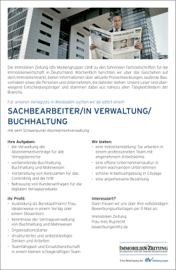 sachbearbeiter/in verwaltung/ buchhaltung