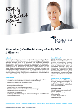 (m/w) Buchhaltung - Baker Tilly Roelfs