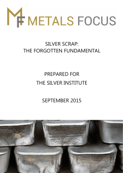 Silver Scrap: The Forgotten Fundamental Report