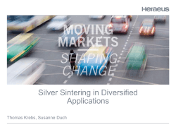 Silver sinter interconnects in diversified