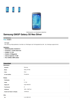 Samsung G903F Galaxy S5 Neo Silver