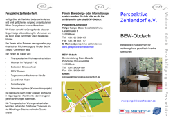 Flyer-Download BEW Obdach