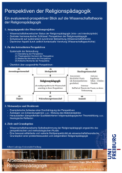 Perspektiven der Religionspädagogik