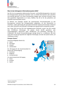 Merkblatt Schengen Personendaten