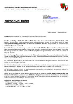 Pressebericht
