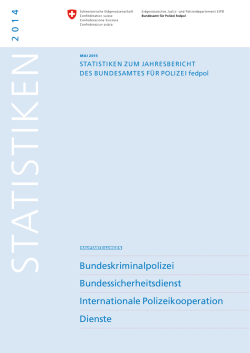 Statistiken zum Jahresbericht fedpol 2014