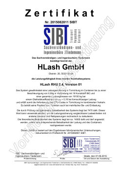 2015082811 Zertifikat HLash RHS 8.4, Vers. 01