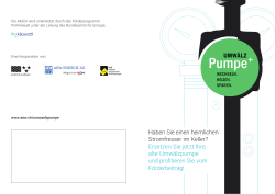 Pumpe + - AEW Energie AG