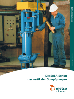 Die SALA-Serien der vertikalen Sumpfpumpen