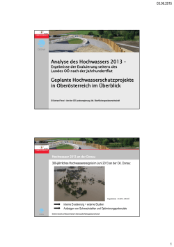 Analyse des Hochwassers 2013