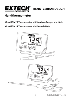 BENUTZERHANDBUCH Handthermometer