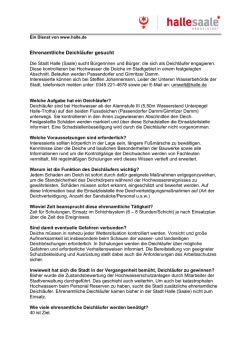 Ehrenamtliche Deichl&auml;ufer
