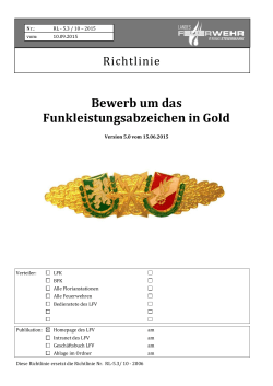 Richtlinie FULA-Gold Stand 06/2015