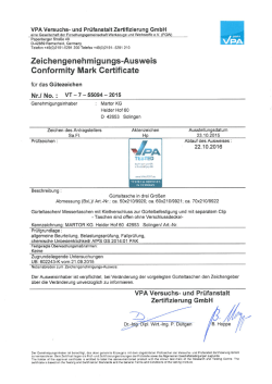 VPA Versuchs- und Prüfanstalt Zertifizierung GmbH