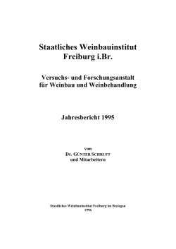 Jahresbericht 1995