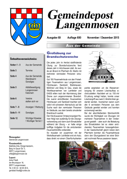 Gemeindepost Langenmosen - Verwaltungsgemeinschaft
