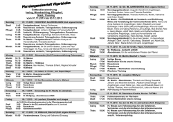 Gottesdienstordnung PG 11 2015